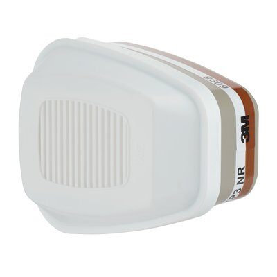 Gas-, damp-, og partikelfilter, 3M 6098, AXP3 NR, kombi, bajonet, organisk damp