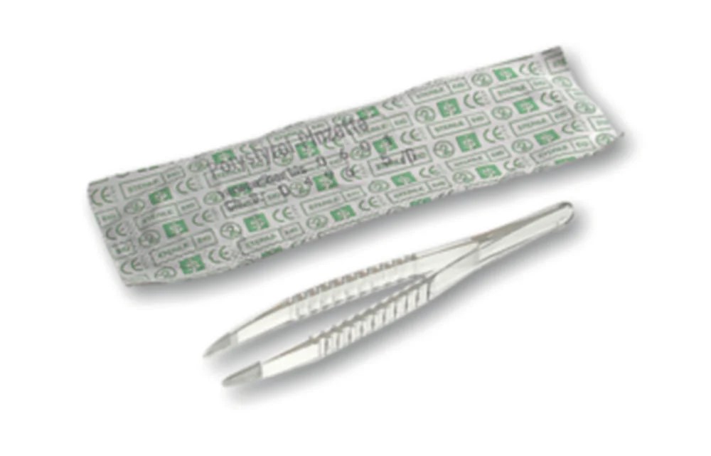 Engangspincet, steril, ABS, 120 mm, pk. a 100 stk