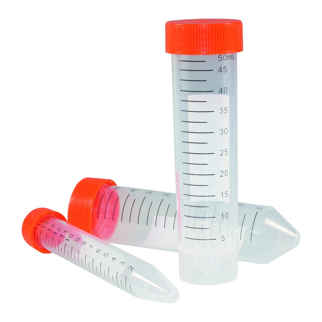 Centrifugerør, LLG, orange, PP, konisk, 50 ml