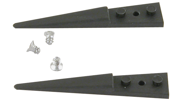 Udskiftningssæt med 2 kulstofspidser, runde, 40 mm