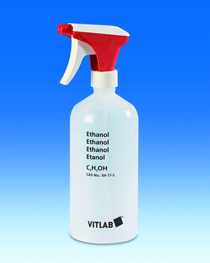 Sprøjteflaske, PE-LD, Ethanol, GL32, 1000 ml