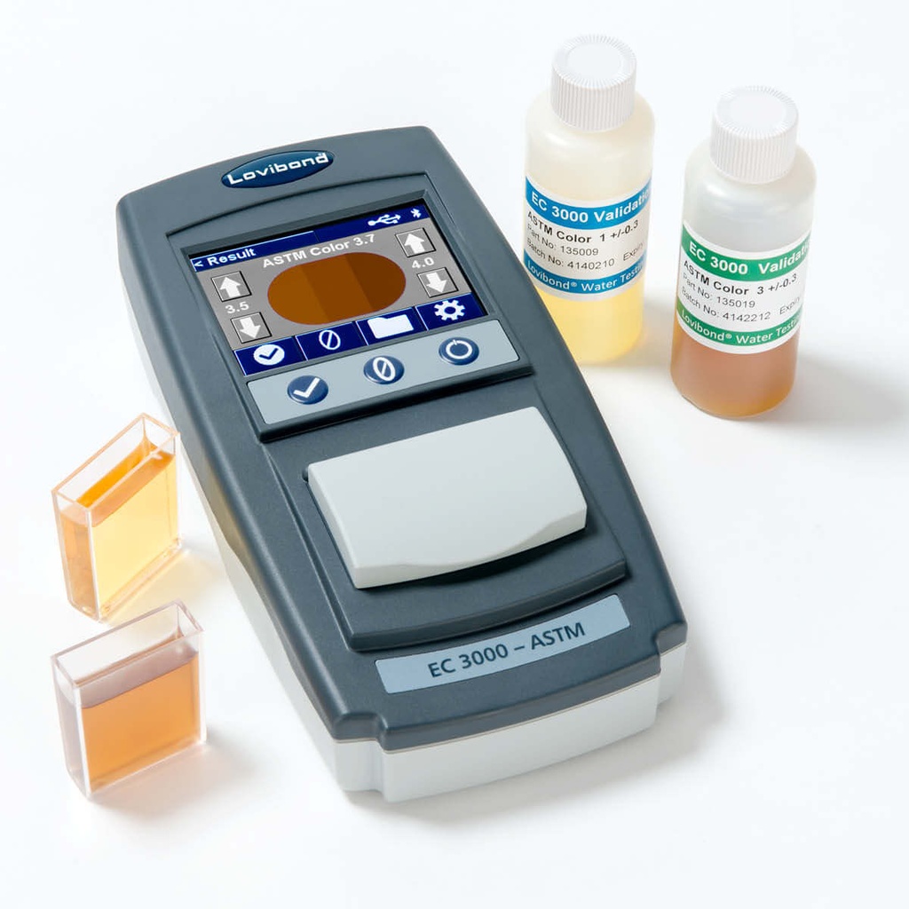 Farvemåler, kolorimeter, Lovibond EComparator EC 3000, ASTM 0-8