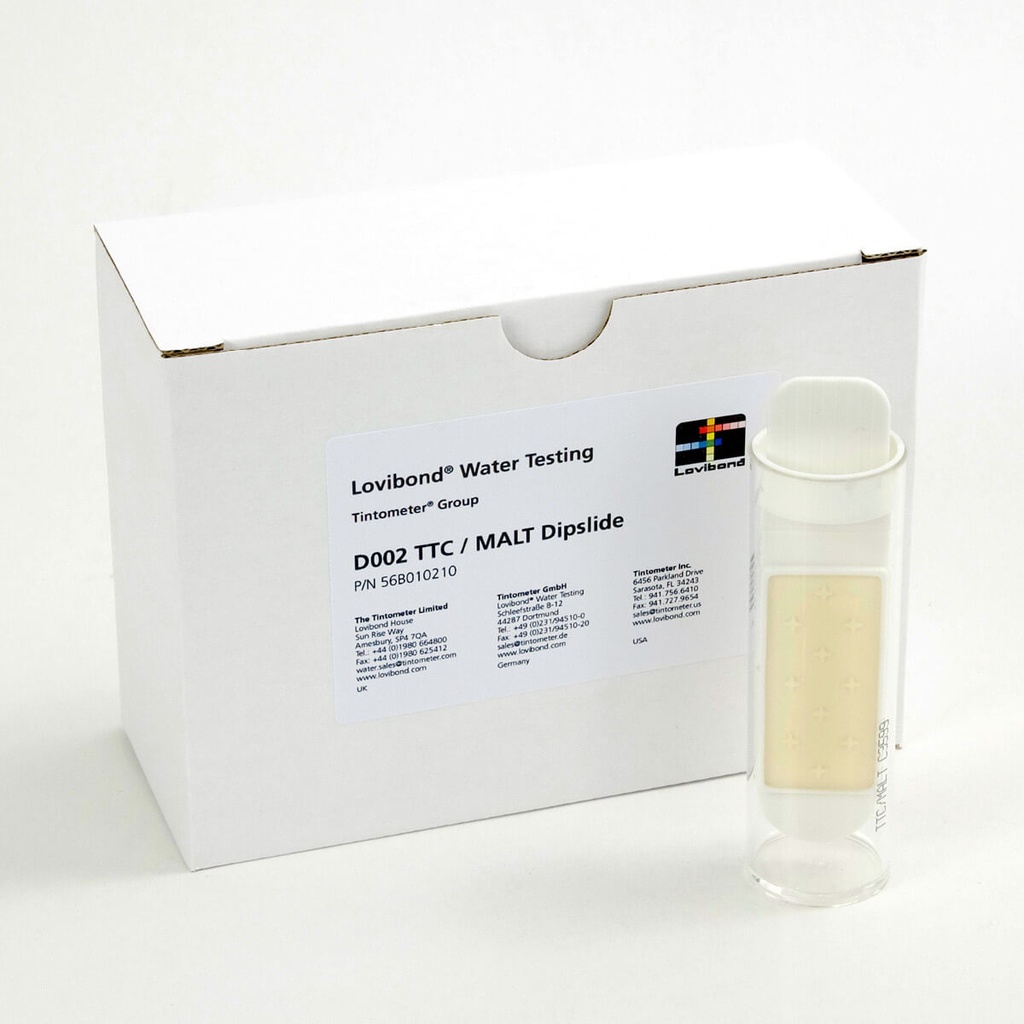 Dipslide, Lovibond D002 TTC/MALT, til total tælling + gær og svampe
