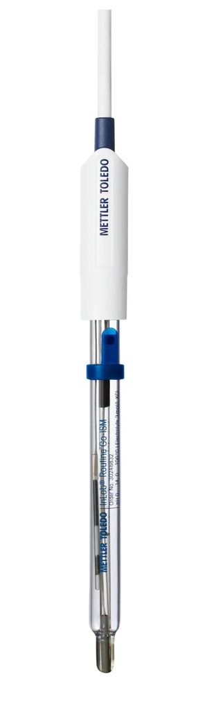 pH-elektrode, Mettler-Toledo InLab Routine Go-ISM, glas, NTC, BNC/RCA 1,8 m