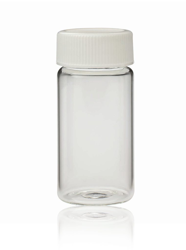 Scintillationsrør m. låg, Wheaton, N 24, 20 mL, Ø28 x 61 mm, klar