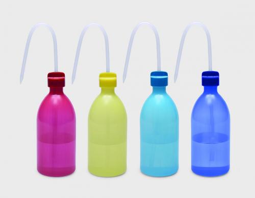[6286657] Sprøjteflasker, PE, smal hals, røde, 500 ml