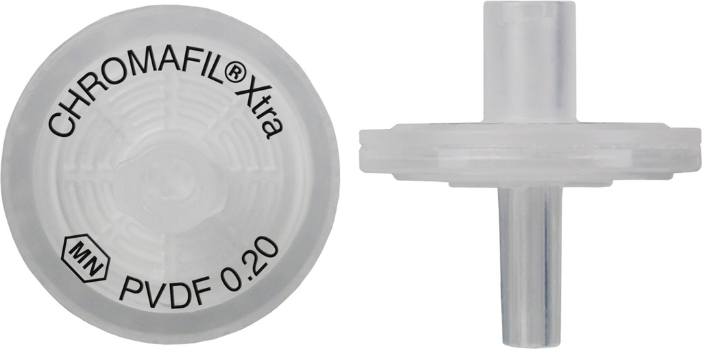 Sprøjtefilter, Macherey-Nagel CHROMAFIL Xtra, PVDF, Ø13 mm, 0,20 µm, 100 stk