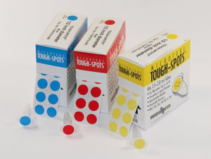 Tough-Spots, runde, Ø 13 mm, lavendel, rulle m/ 1000 stk.