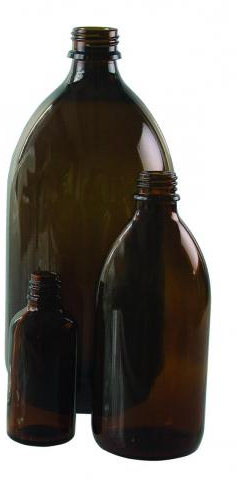 [6287787] Medicinflaske, brun, uden låg, Ø34 mm, 30 ml