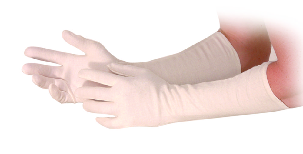 Inderhandsker, Franz Mensch Cotton gloves Nature Long, str. L