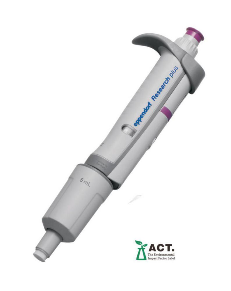 [6290013] Pipette, Eppendorf, Research® plus, 1 kanal, 500 - 5000 µL, (GLP)