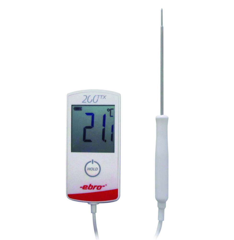 Termometer, Ebro TTX 200, -30 - 199,9°C, inkl. føler Ø3 x 120 mm