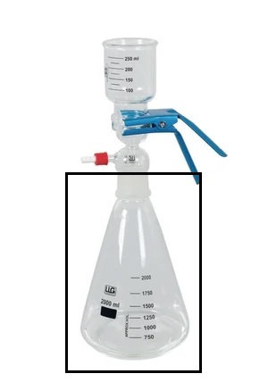 Kolbe, LLG, NS45/40, 1000 mL, til filtreringsapparat
