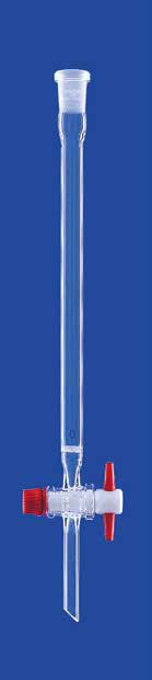 Chromatografikolonne med fritte, Lenz-Laborglas, NS 29/32, 600 mm, Ø30 mm, 430 mL