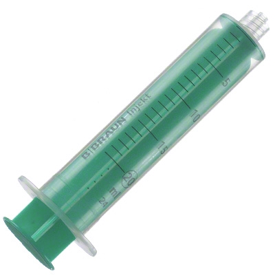 Plastsprøjte, Injekt Solo, 2-komp, Luer-Lock, 2 ml