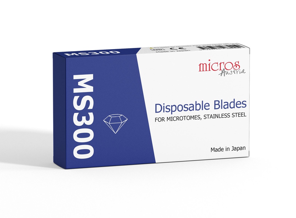 Mikrotomblade MS300, lav profil, t/hårdt væv, 80mm