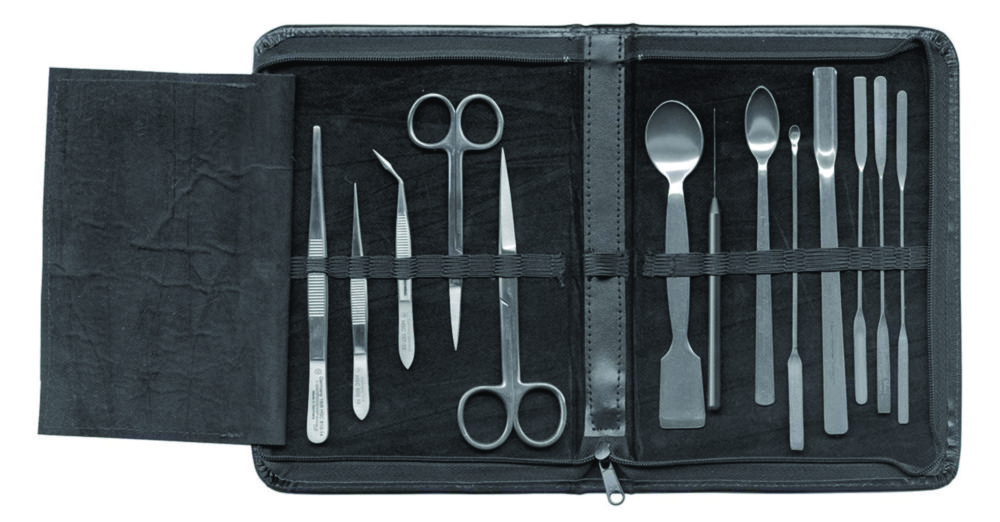 Chemist-cutlery , 13-pieces in plastic case