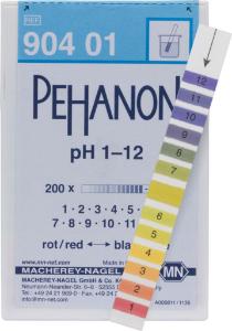 pH-indikatorpapir, Macherey-Nagel PEHANON, strips, pH 1 - 12, 200 stk