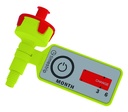 [6313843] Luftventil m. tidsindikator, Bohlender b.safe, PP, UNF 1/4" 28G, Ø20 mm, 1 µm, 10 stk