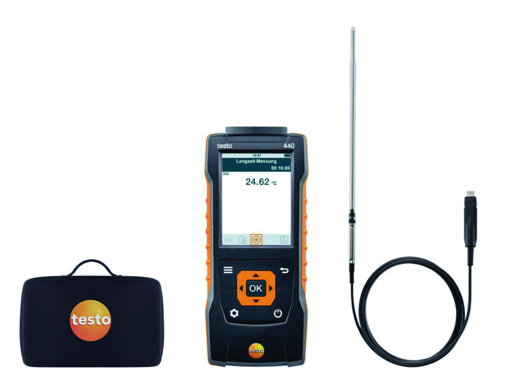 Thermometer PT-1000, Testo 440 LAB KIT, -50-400°C.