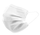 Mundbind, Unigloves Profil Plus, EN 14683 Type II R, CE, hvid, 50 stk.