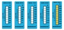 Testoterm temperaturstrips, 8-punkts, 116 - 154°C