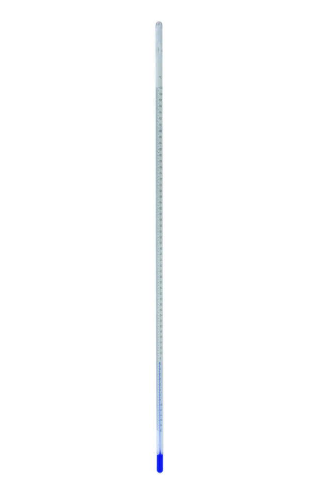 Laboratorie termometer, Ludwig Schneider, -20 - 102°C : 0.2°C. længde: 435 mm
