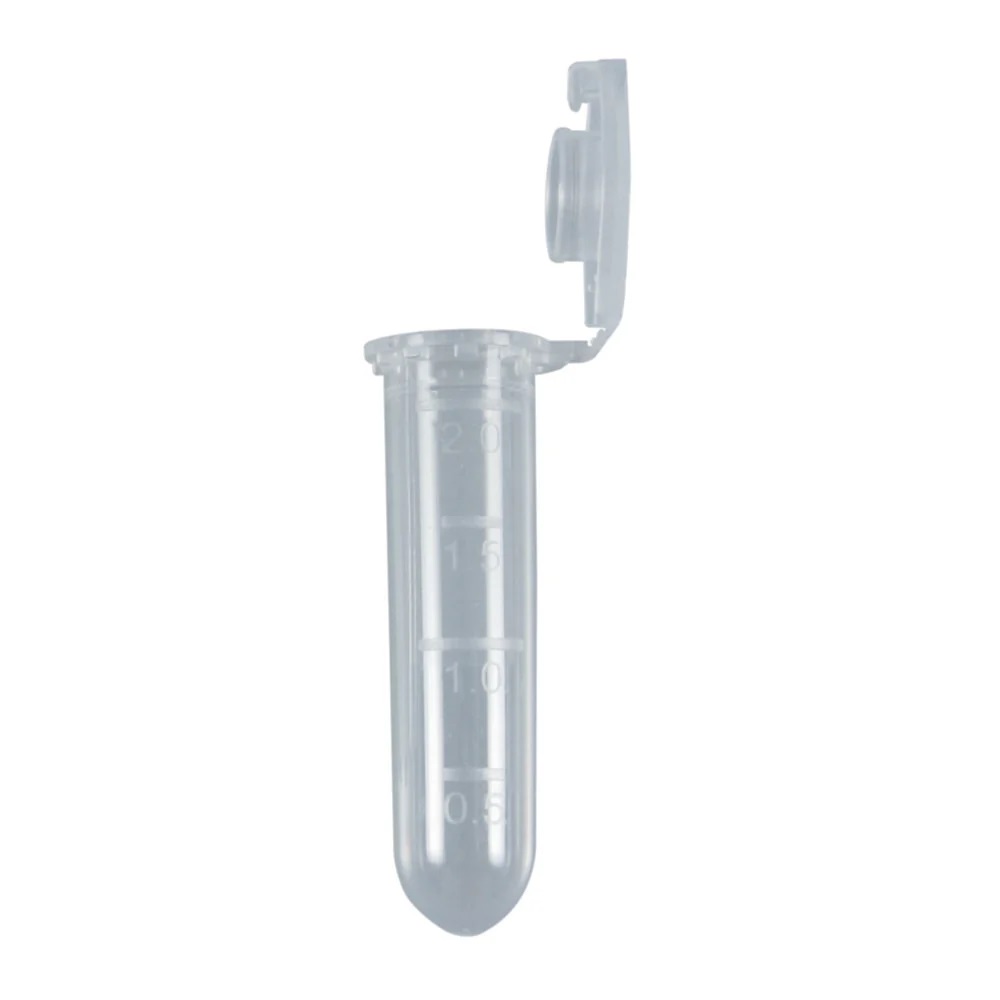 Mikrocentrifugerør, LLG, Safe-lock låg, klar, 2,0 ml