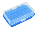 PCR-rack, Heathrow Scientific, 32 pladser, PP, blå, 10 stk