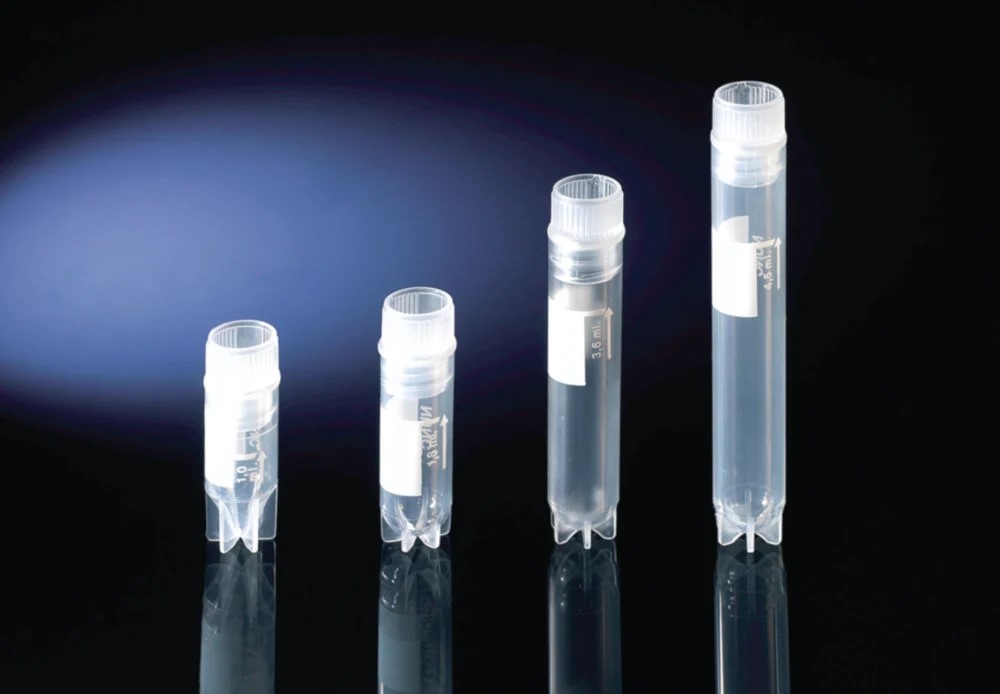Kryorør, Nunc, PP, sterile, indv. gevind, rund med ring, 1,8 ml, 9 x 50 stk.