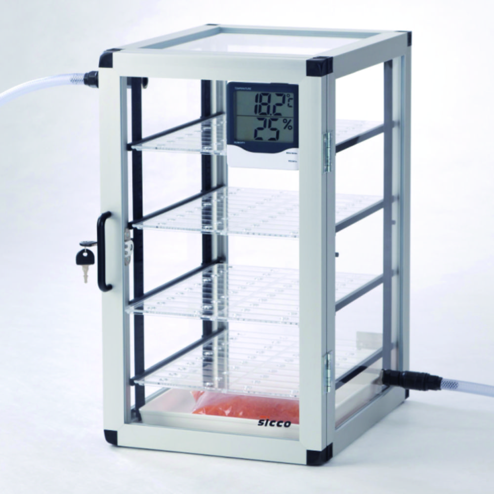 Ekssikkator SUPER STAR m/magnetlås, PMMA, 304x520x375 mm, 51 liter