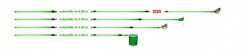 Teleskopstang, glasfiber, 145 til 275 cm