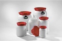 Beholder m/håndtag, UN-godkendt, PE-HD, Ø410x518 mm, 53 liter