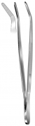Pincet, 13 cm, bøjet, SS