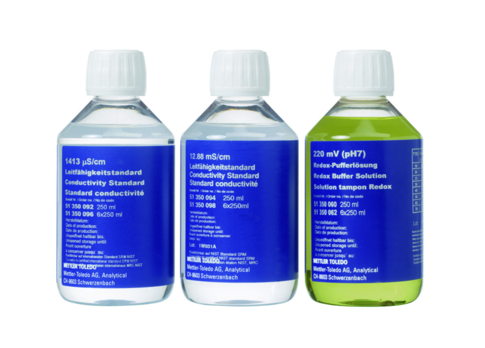 Ledningsevnestandard, Mettler-Toledo, 12.880 µS/cm, 250 mL, 6 stk
