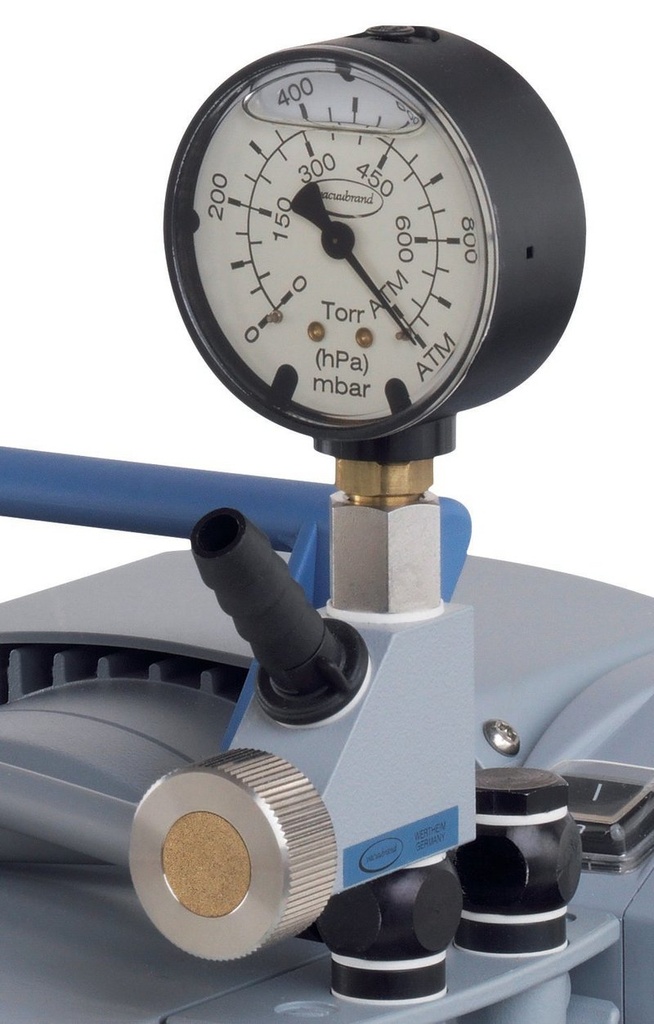 Manometer med vakuumregulator for ME / MZ / MD 4 / NT