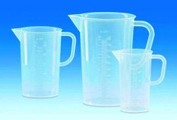 Målekande, PP, støbt inddeling, 3000 ml