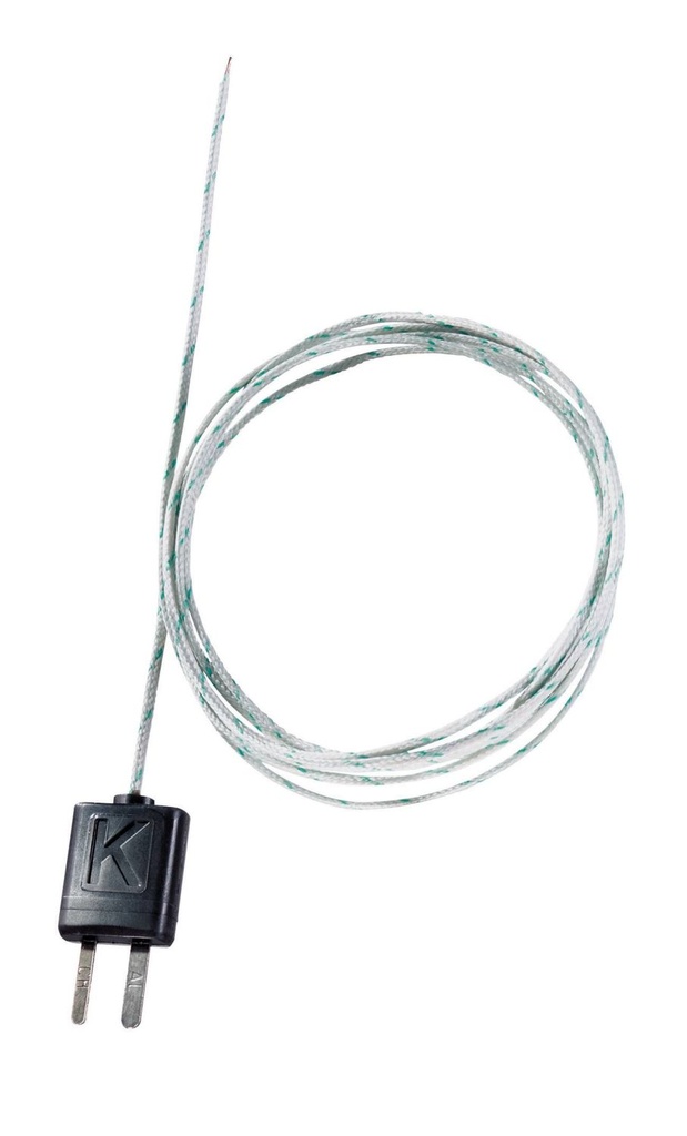 Termoelement type K, -50 to +400 °C, 1,5mm x 1,5m
