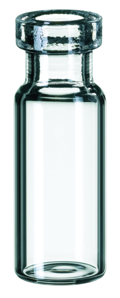 Vials m. krave, LLG, N 11 crimp, smal åbning, 1,5 mL, klar