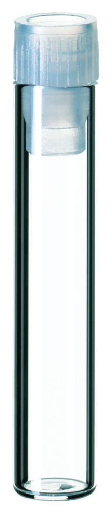 Shell vials m. PE-prop, LLG, N 8, klar, 1 mL