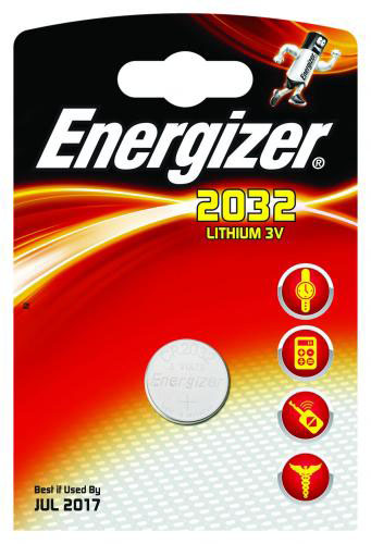 Li-batteri, 3,0 V, CR2032