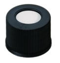[7510053] Skruelåg, LLG, N 13, sort PP m. hul, silikone/PTFE 55 A