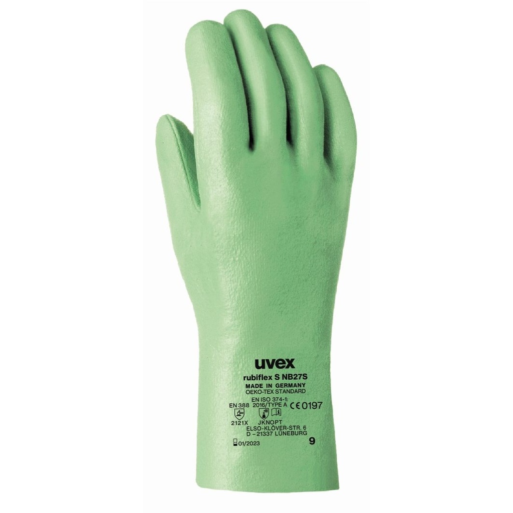 Kemikaliehandsker, uvex rubiflex S NB27S, str. 10