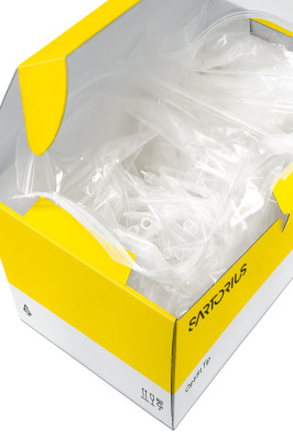 Optifit-Pipettespids, Sartorius, 1000-5000 µL, længde 150,0 mm, pose, 100 stk.