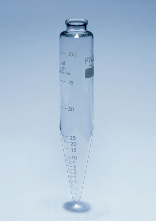 Centrifugerør Pyrex®, konisk, ASTM D96, 100 ml