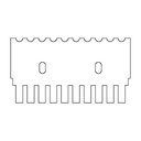 [7659130] Kam til 8 brønde, MS7-10-1, 1 mm tyk