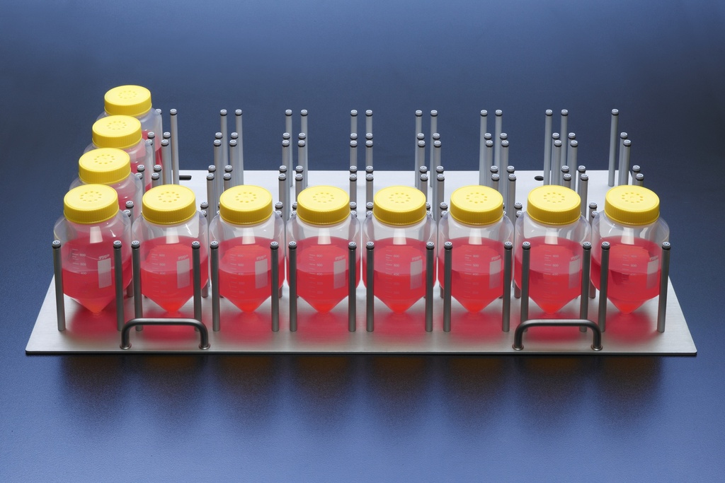 Rysteplade, 32 x TubeSpin Bioreaktor 600, Kühner
