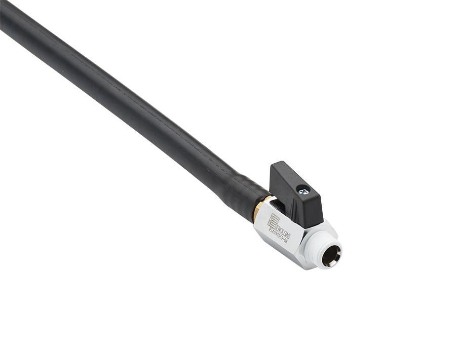 Aftapningsslange med hane, 8 mm indv. Ø