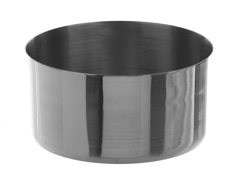 Ståldigel, høj form,18/8, Ø85 mm