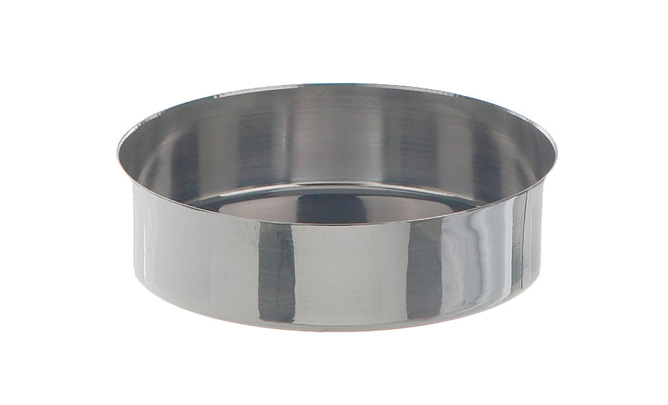 Ståldigel, lav form, 18/8,  Ø60 mm